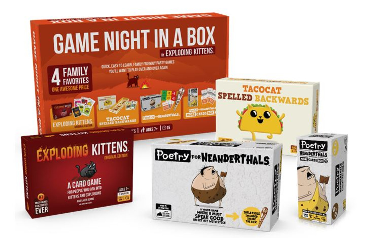 Exploding Kittens: Game Night in a Box 2