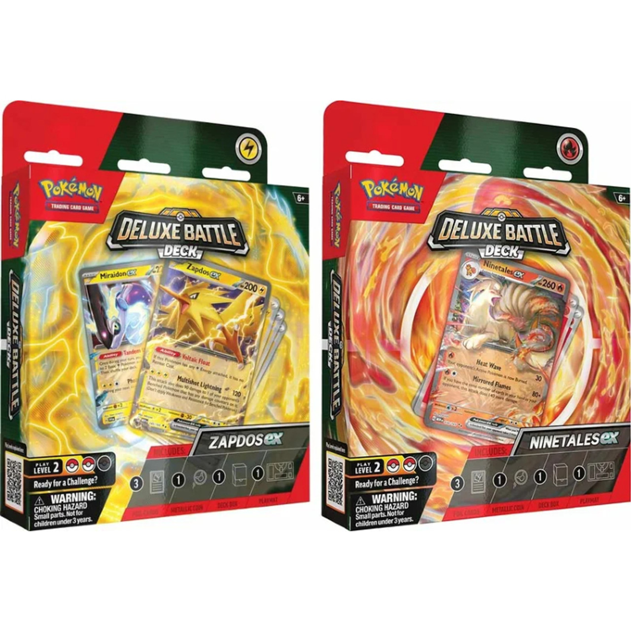 Pokemon: Zapdos ex & Ninetales ex - Deluxe Battle Deck (Set of 2)