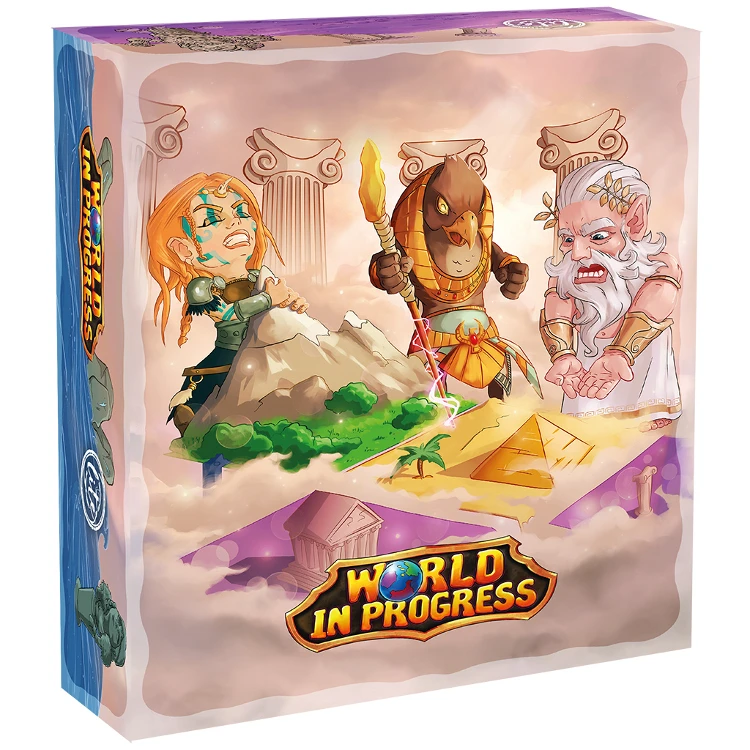 Awaken Realms World in Progress Board Game - Family Strategy Game with Easy-to-Learn Rules, Create & Expand Your Own Land, Infinite Replayability, Ages 6+, 2-5 Players, 15 Min Playtime, Awaken Realms