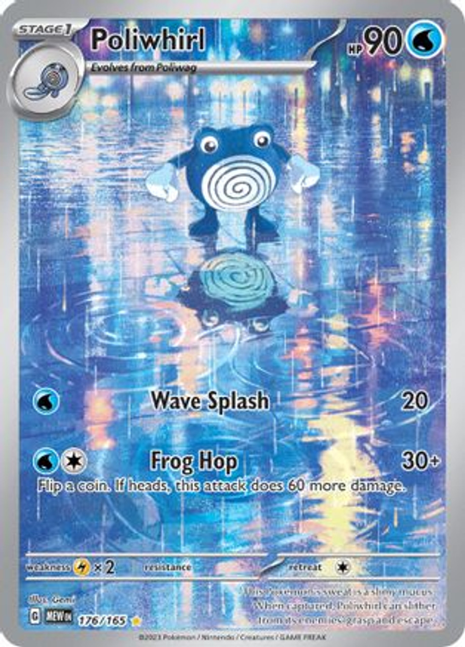 ★PSA10★【ニョロゾ/AR/SV2a】POLIWHIRL 176/165 176/165 Poliwhirl AR (Foil) / ニョロゾ - SV2A