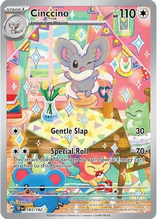 Cinccino 183 - SV05 Temporal Forces Holofoil - Game Nerdz