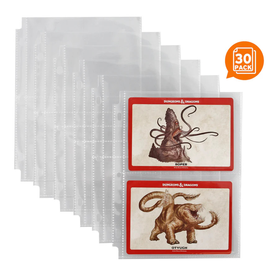 Forged Gaming: Large Monster Card Pages, 30 Page Pack - Game Nerdz