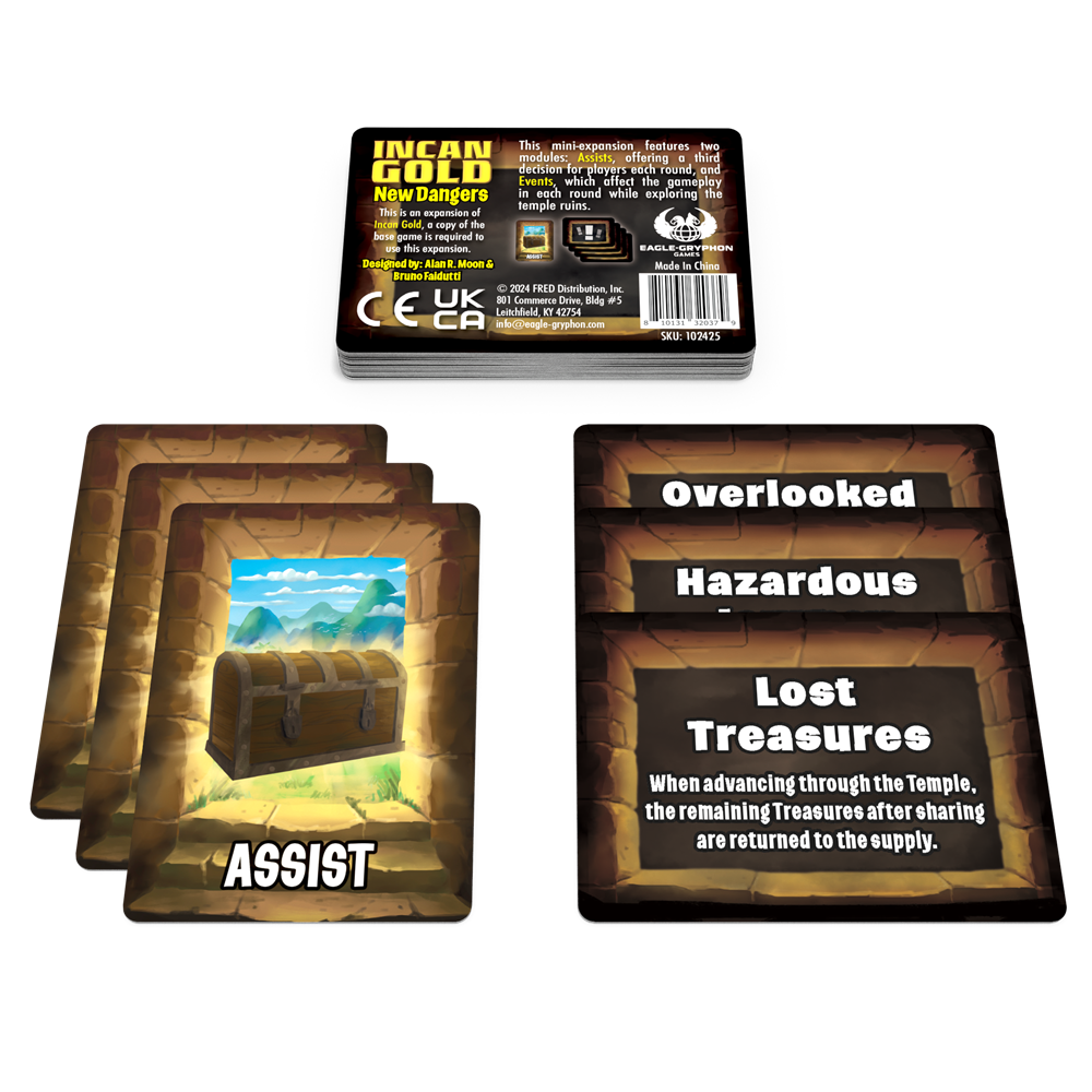 Incan Gold Recovering The Ancient Artifacts 2024 Edition with New Dangers Expansion
