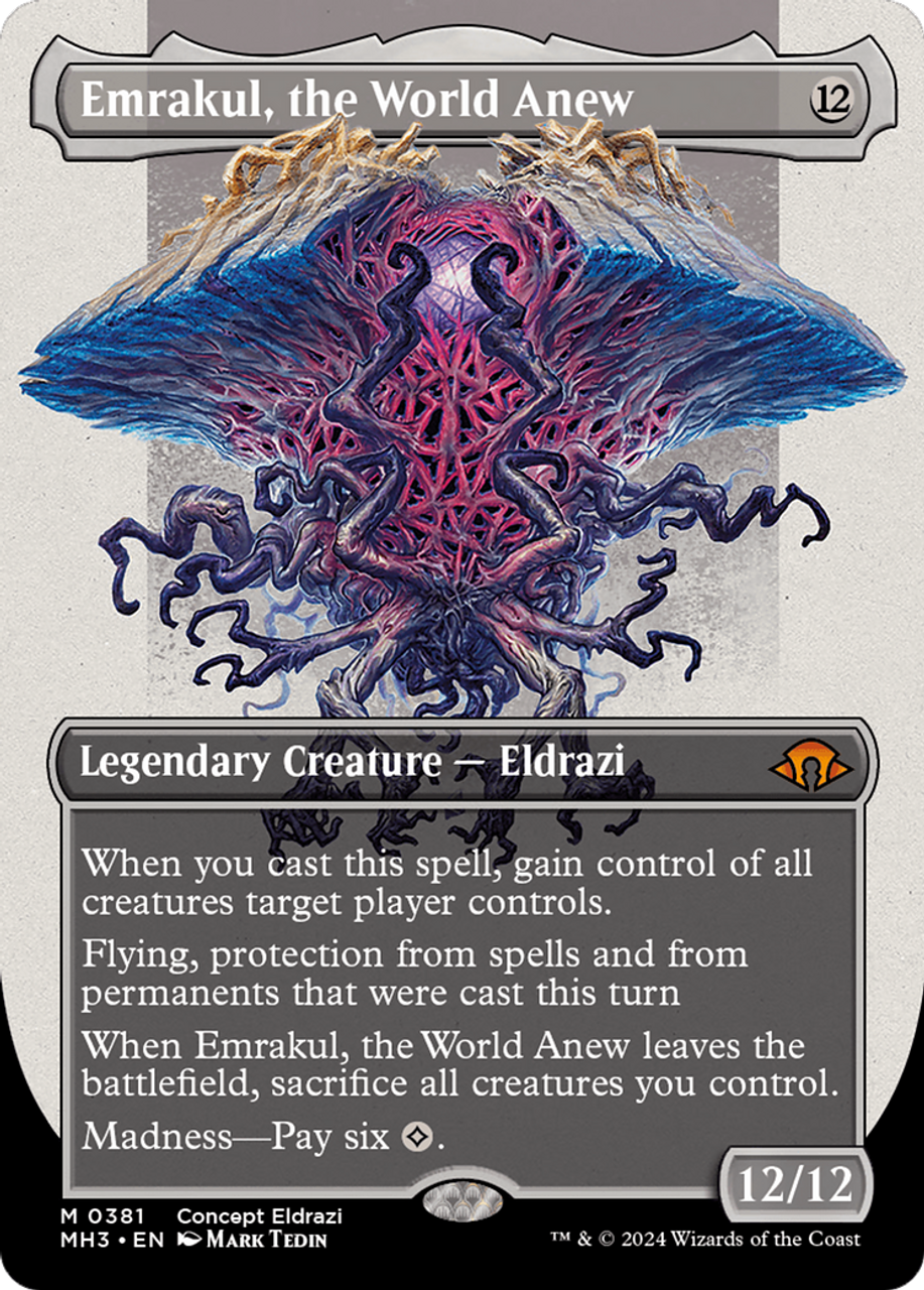 MTG MH3 再誕世界、エムラクール　foil 英語版(381) FOIL)再誕世界、エムラクール/Emrakul, the World Anew《日本語