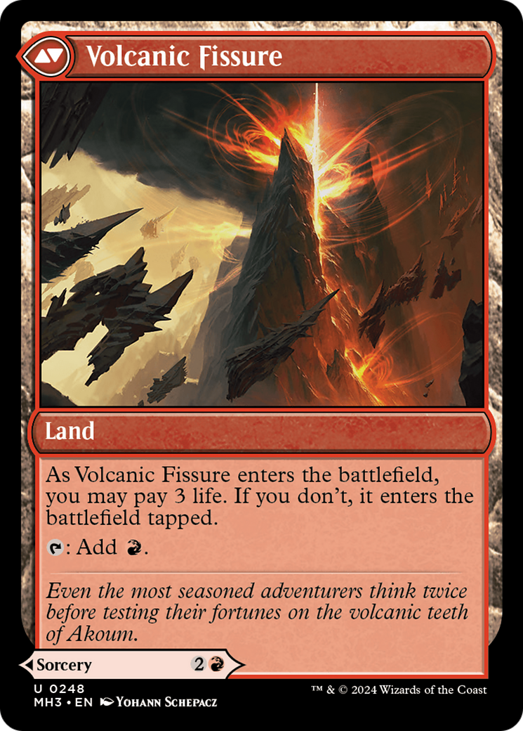 Sundering Eruption // Volcanic Fissure (MH3-248) - Modern Horizons