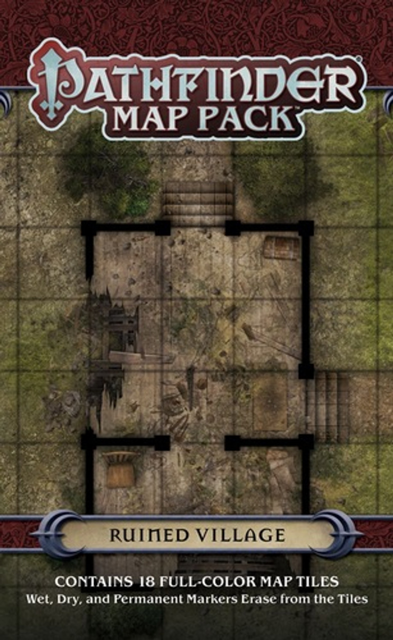 Pathfinder RPG Map Pack Ruined Village Game Nerdz