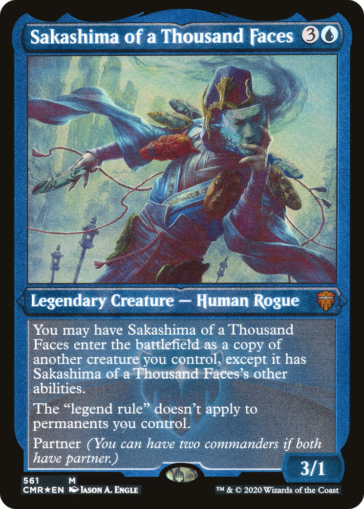 Sakashima of a Thousand Faces (CMR-561) - Commander Legends Etched