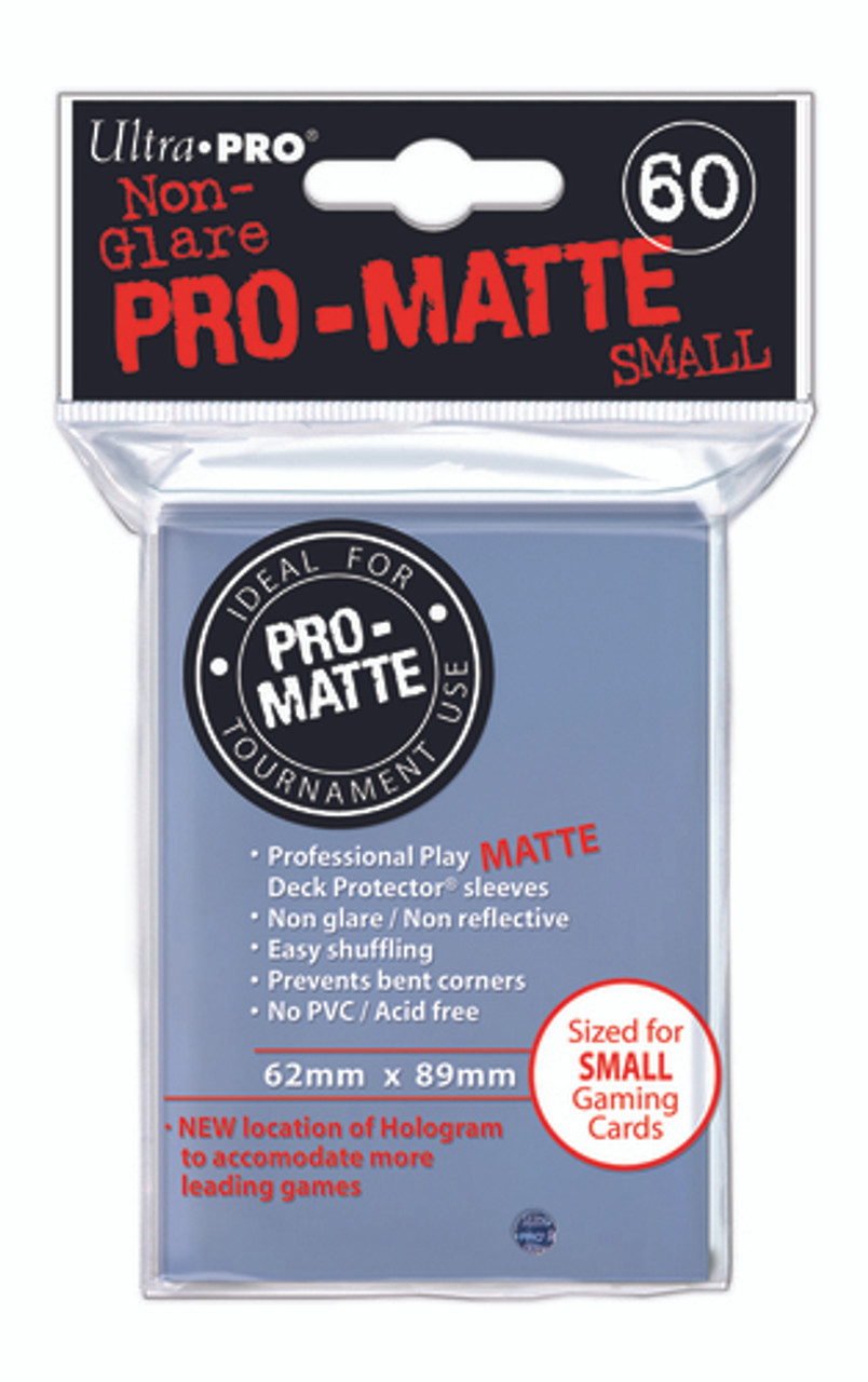 Pro-Matte Small Deck Protectors: Clear (60ct) - Game Nerdz