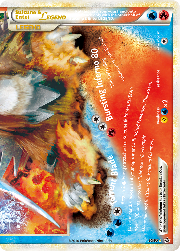 Suicune & Entei LEGEND 95/95 - HSUnleashed Holofoil (MP) - Game Nerdz