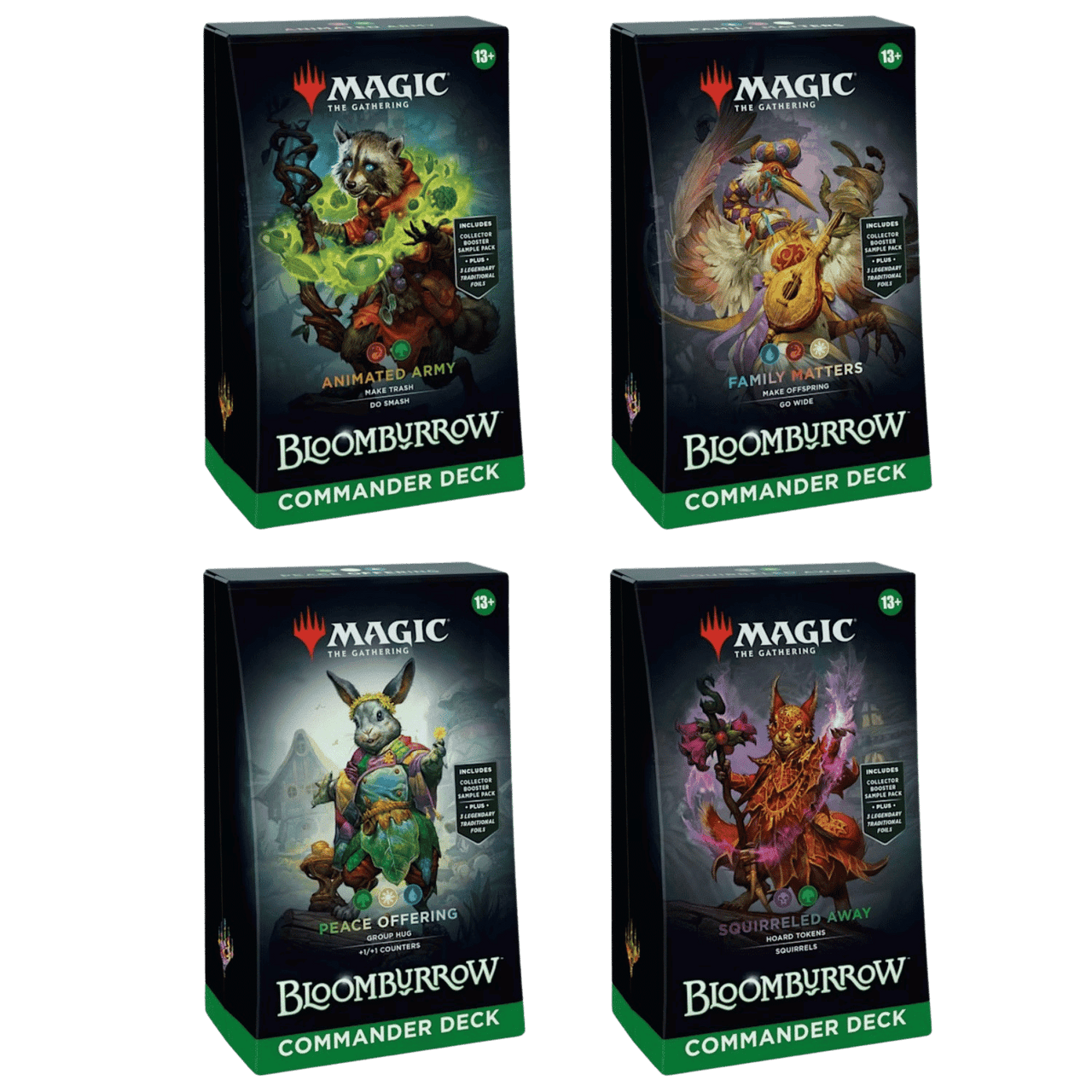 Magic: The Gathering - Bloomburrow - Commander Deck (Set of 4