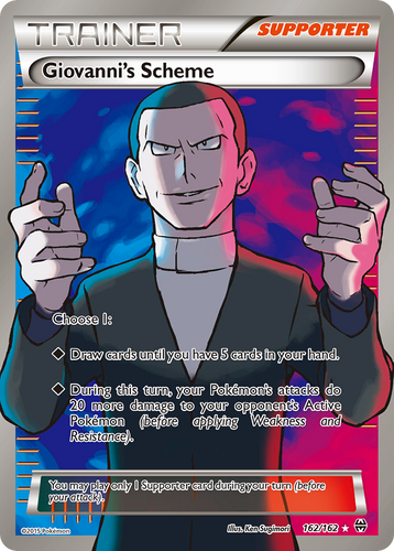 giovanni's scheme pokemon card price PSA 10 - Giovanni's Scheme 162/162 XY BREAKthrough