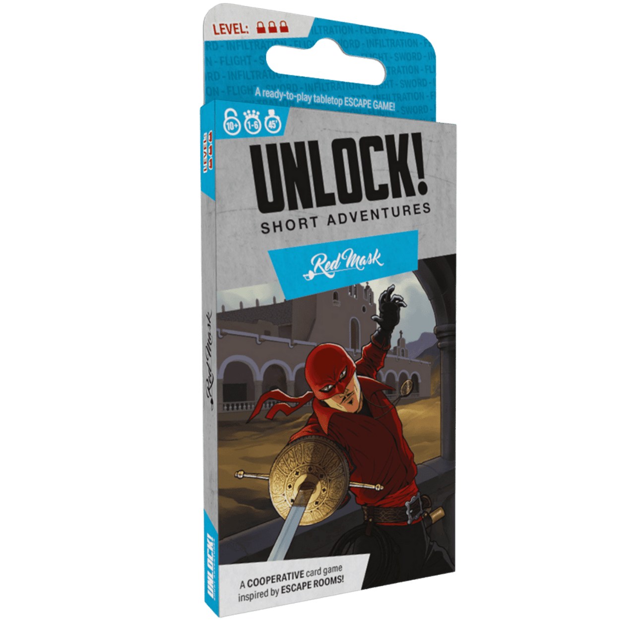 Space Cowboys Unlock! Short Adventures 7: Red Mask | Gioco Di Carte Cooperativo | Escape Room In Salotto | 1-6 Giocatori | 45 Min | Da 10 Anni