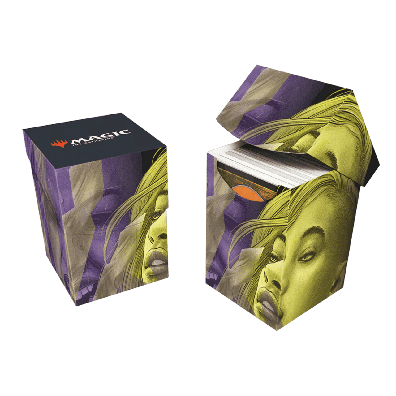 Mtg Duskmourn Ultra Pro Deck Protector Sleeves - 100ct, Matte Finish,  ChromaFusion Anti-Peel Art Sleeves MTG Sleeves