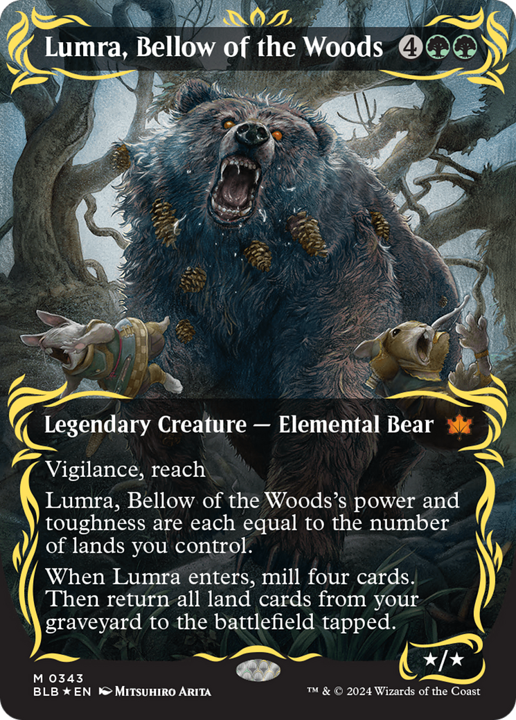 Lumra, Bellow of the Woods (BLB-343) - Bloomburrow: (Showcase