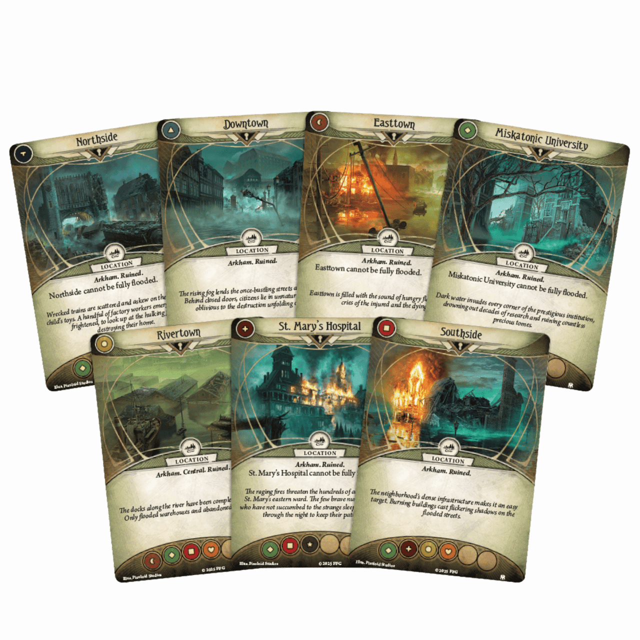 Arkham Horror Expansion Arkham Horror LCG: The Drowned City Campaign  Expansion - 1-4 Player Cooperative Card Game Arkham Horror Card Game