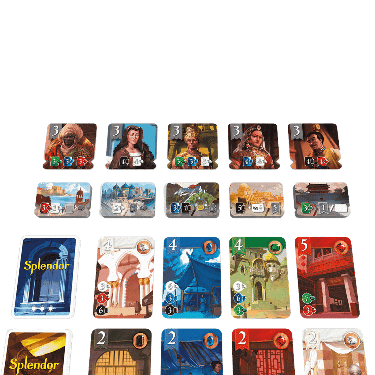 Extension Splendor The Silk Road - Jeu De Stratégie Avec Tuiles Ville Et Postes De Négociation, 2 à 4 Joueurs, 10 Ans Et Plus - 5