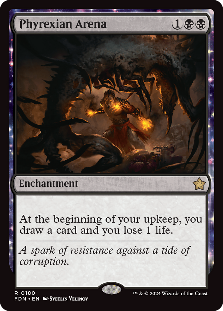 Phyrexian Arena (FDN-180) - Foundations: (enchantment) Foil - Game