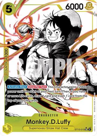 Monkey.D.Luffy (015) (Parallel) (ST13-015) Ultra Deck: The Three