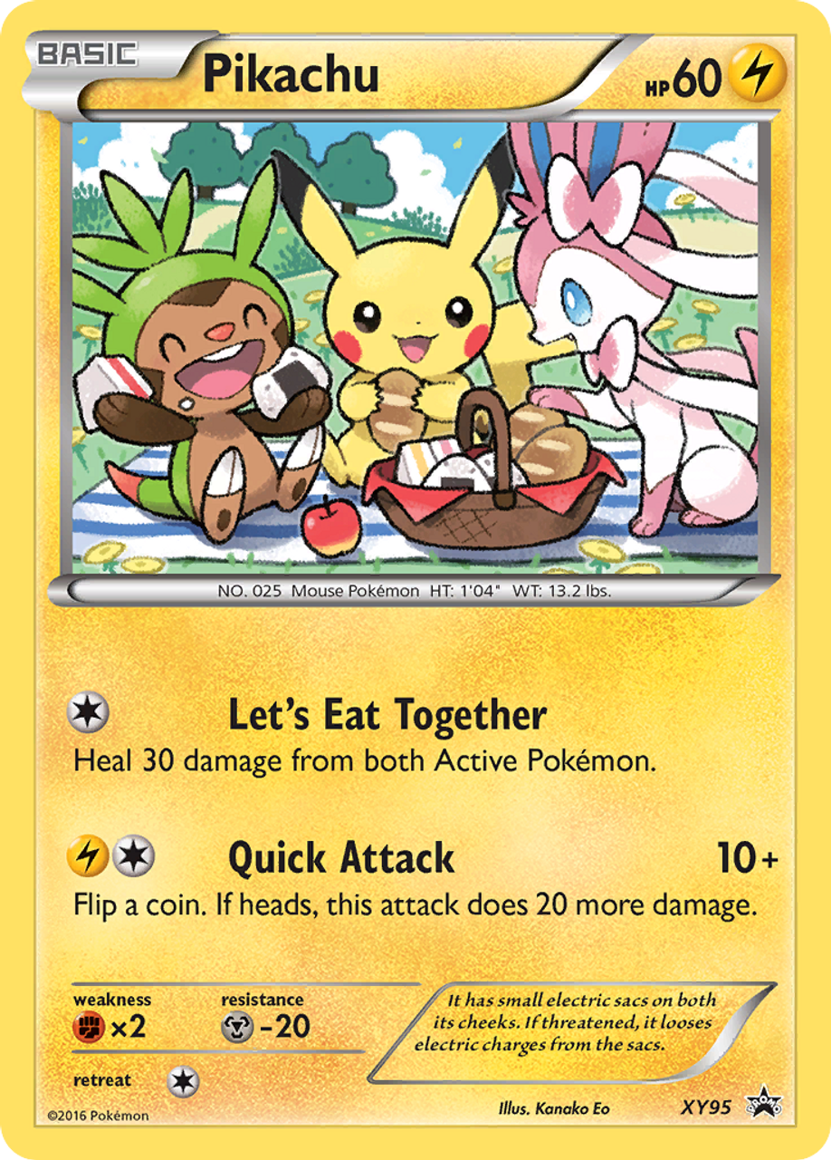 Pikachu XY95/211 - XY Black Star Promos Holofoil (MP) - Game