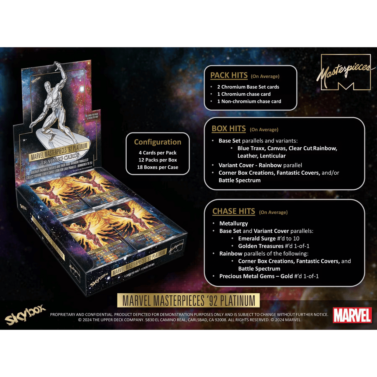 marvel platinum booster box Masterpieces '92 Hobby (Upper Deck 2024) Its the perfect way to add a touch of superpower to your memorabilia collection 2024 Upper Deck Marvel Masterpieces