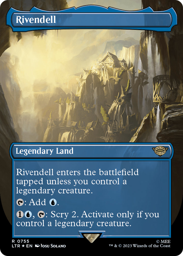 Rivendell (LTR-755) - The Lord of the Rings: Tales of Middle-earth  (Borderless)Surge Foil (MP) - Game Nerdz