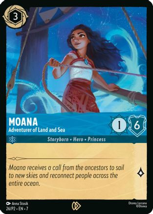 Moana - Adventurer of Land and Sea (26) - Disney Lorcana Promo Cards Cold Foil - Game Nerdz Moana - Adventurer of Land and Sea (26) - Disney Lorcana Promo Cards Cold Foil - Game Nerdz