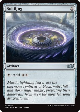 Sol Ring (TDC-106) - Commander: Tarkir: Dragonstorm - Game Nerdz