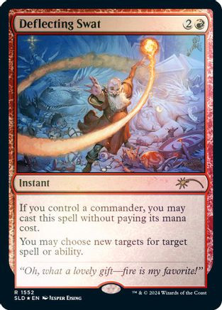 Deflecting Swat (Rainbow Foil) (SLD-1552) - Secret Lair Drop