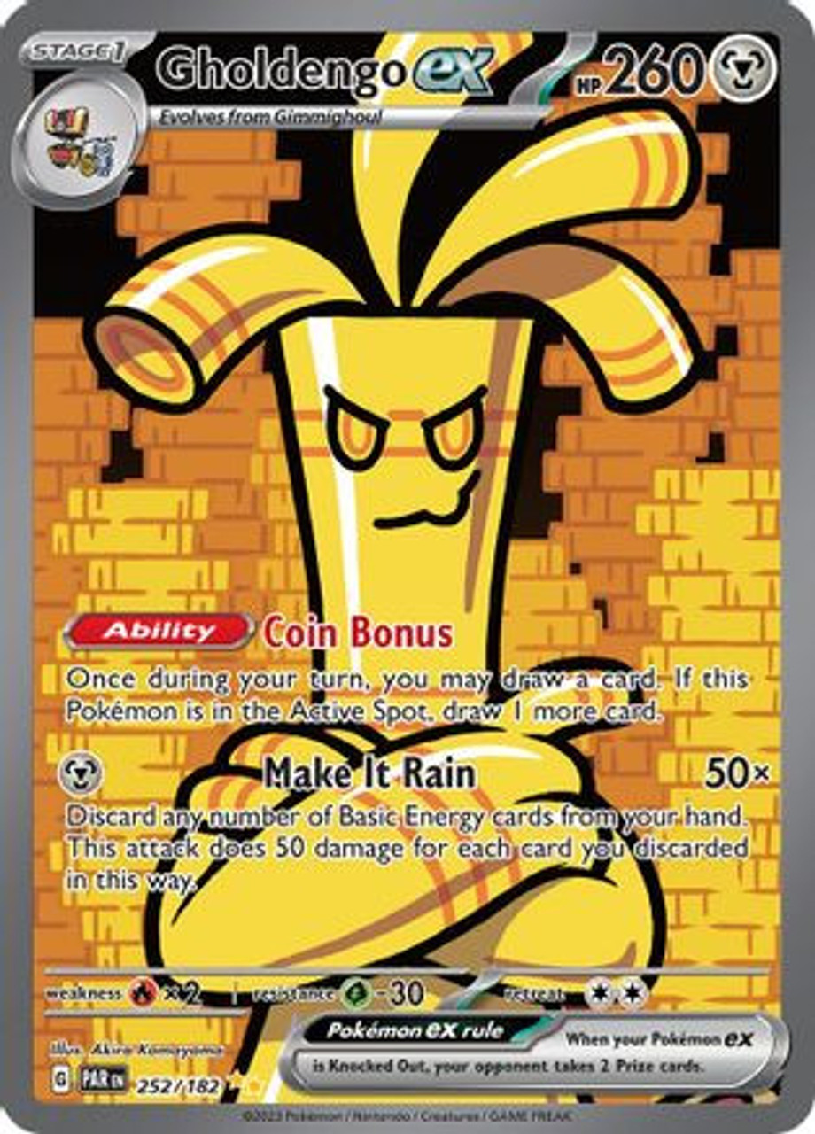 Gholdengo ex - 252/182 252 - SV04 Paradox Rift Holofoil (LP