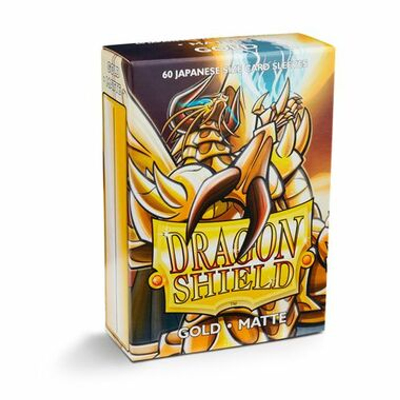 Dragon Shield Matte Gold Japanese Size Card Sleeves (60ct) - Game Nerdz