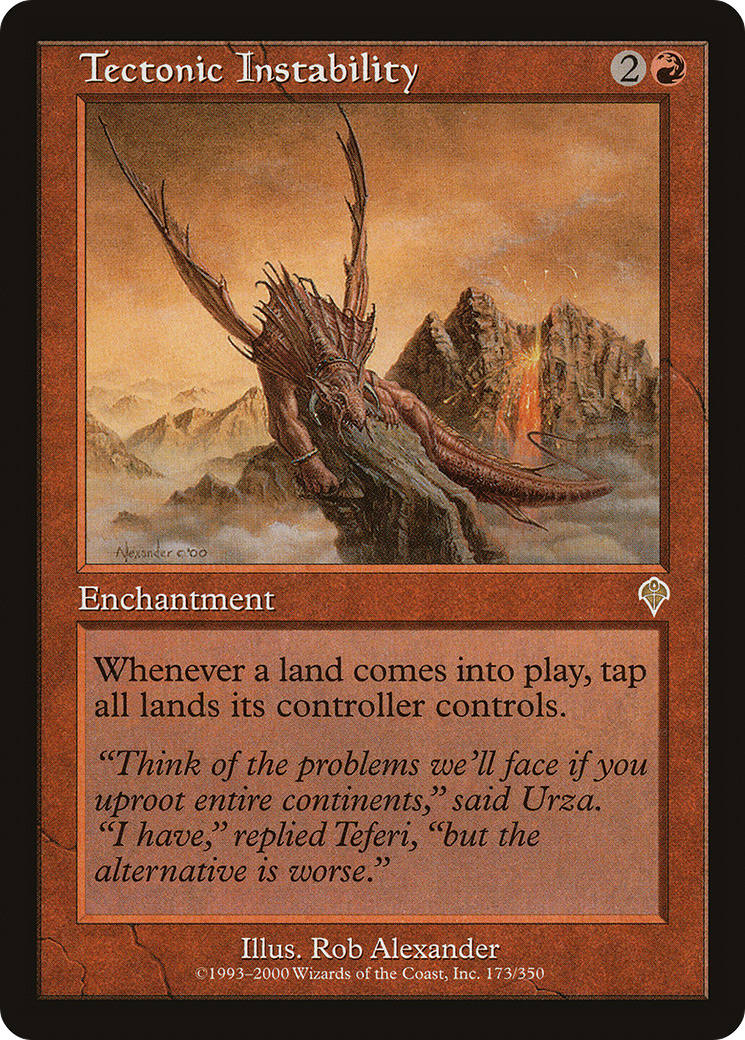 Magic: The Gathering – Tectonic Instability (Instabilità Geologica) – Set Invasion, Rarità Rare - 2