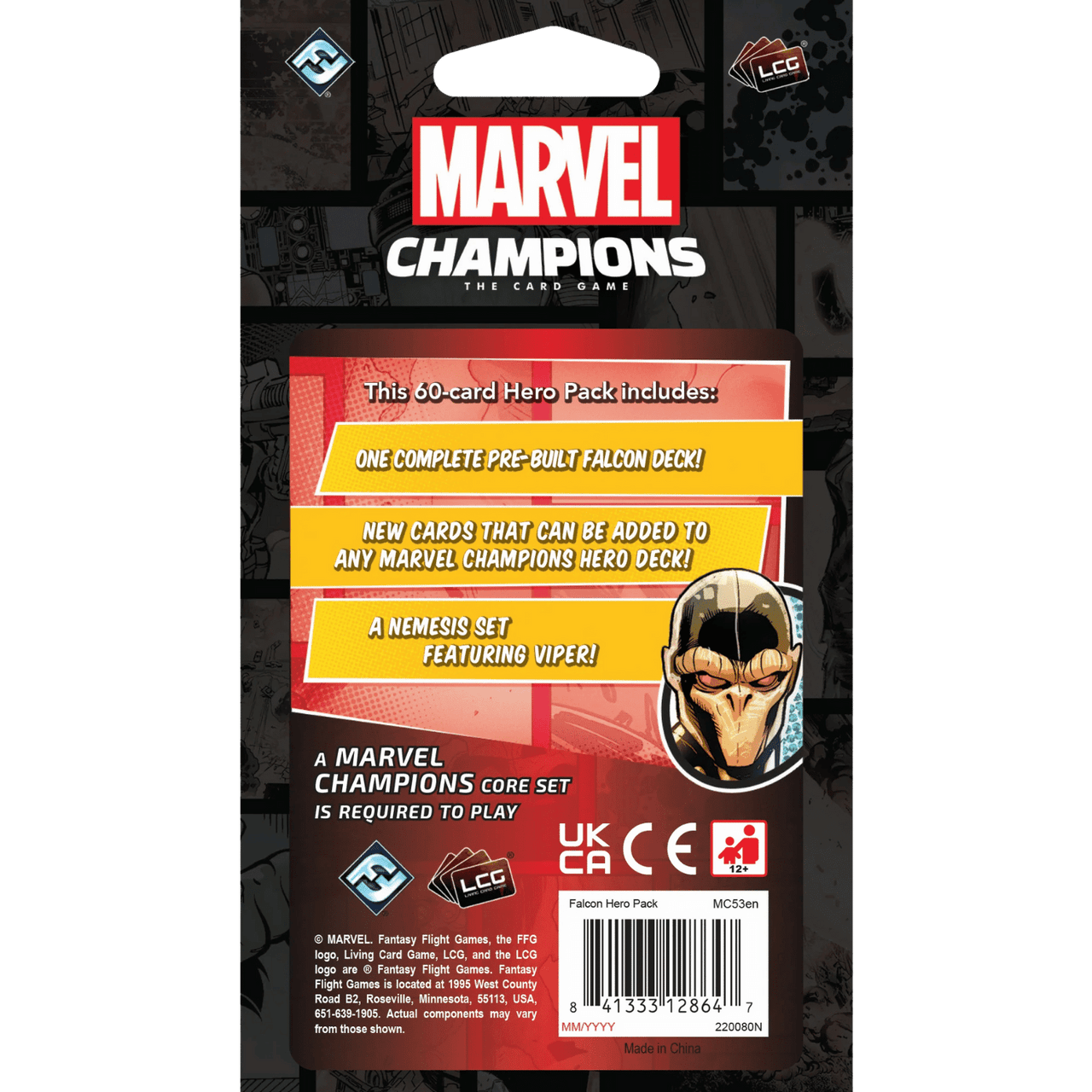 Marvel Champions LCG Falcon Hero Pack Game Nerdz