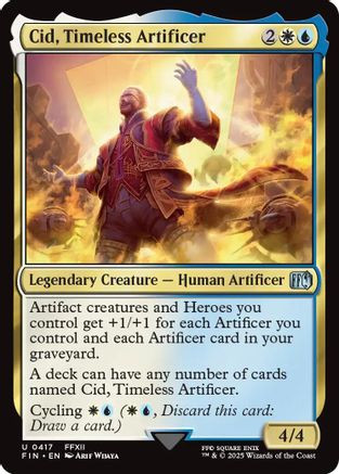 mtg final fantasy cid timeless artificer Cid, (0409) [FINAL FANTASY] Timeless Artificer Magic The Gathering - Universes