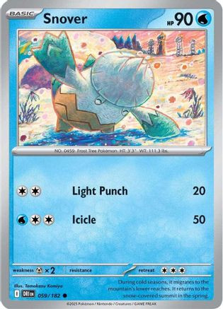 pokemon card snover TCG Mega Evolutions | #035/132 | Lost Origin Singles Pokemon 2023 SV4a Shiny Treasure