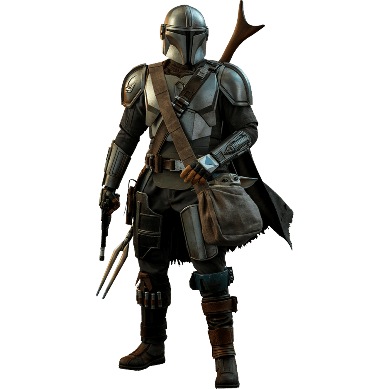 Star Wars The Mandalorian Action Figure 24 Cm (9.5 Inch) - Giocattolo Ufficiale Per Bambini 4+