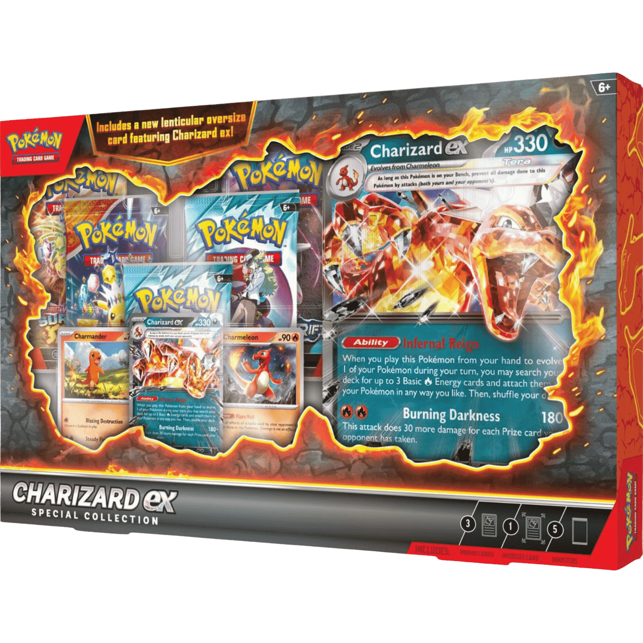 bearcat Charizard EX Pokemon Obsidian Flames Hyper Rare Charizard ex #228