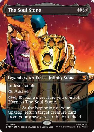 MTG ソウル・ストーン/The Soul Stone ボーダーレス foil The Soul Stone (Borderless) (SPM-243) - Marvel's Spider-Man Foil