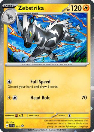 Zebstrika - 201 (Cosmos Holo) 201 - SV Scarlet Violet Promo Cards
