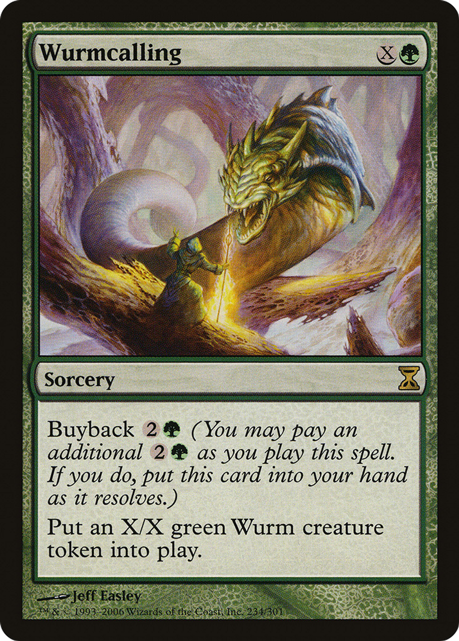MTG ダンダーン TSP foil Wurmcalling (TSP-234) - Time Spiral Foil - Game Nerdz