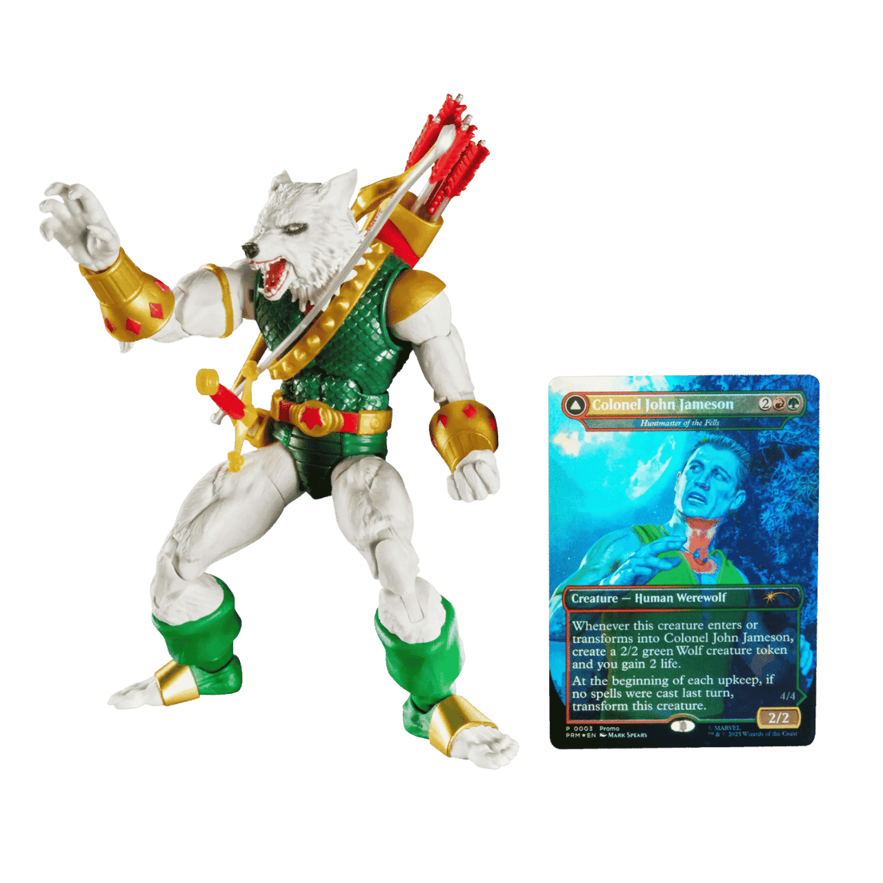 Marvel Legends Magic The Gathering Action Figure & Exclusive Card Man-Wolf