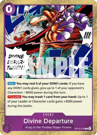 【PSA10】神避 カムサリ DIVINE DEPARTURE OP13-076 Divine Departure (OP13-076) Carrying On His Will Foil - Game Nerdz