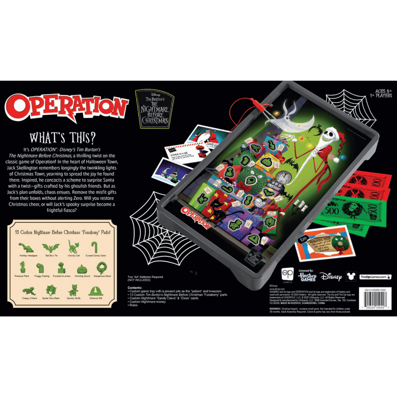 Operation Disney The Nightmare Before Christmas Jack Game Nerdz