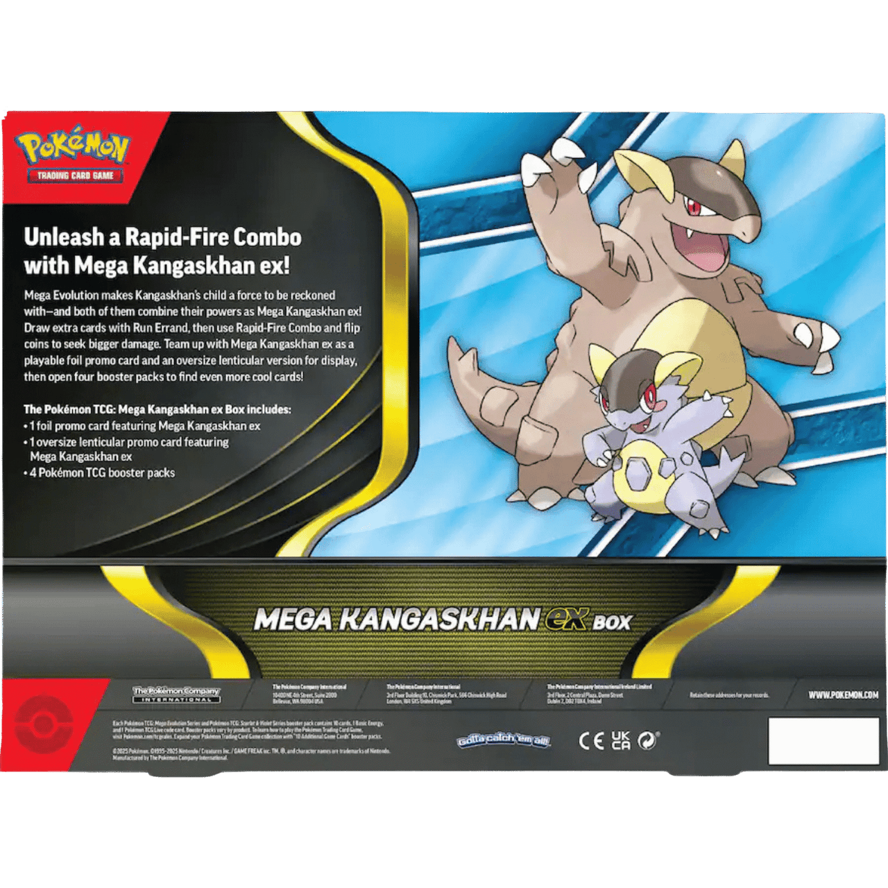 Mega Kangaskhan ex Pokemon Box