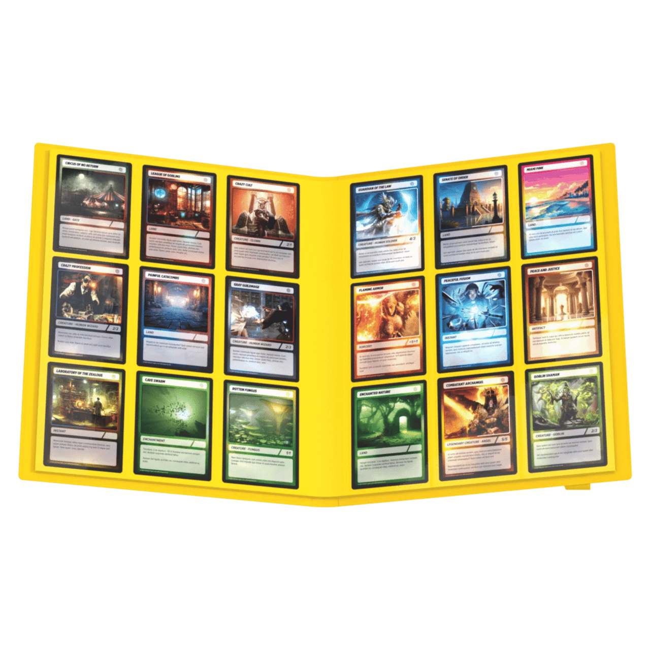 mtg card folder EYEGLEAM Binder for MTG/TCG,9 Pocket Trading Card Binder for YGO/PTCG,Holds 720 Cards,Collector Card Album for Standard Game Cards,Toys Gifts : Toys & Games No Toxic 16 Pocket Card Binder, 1000+