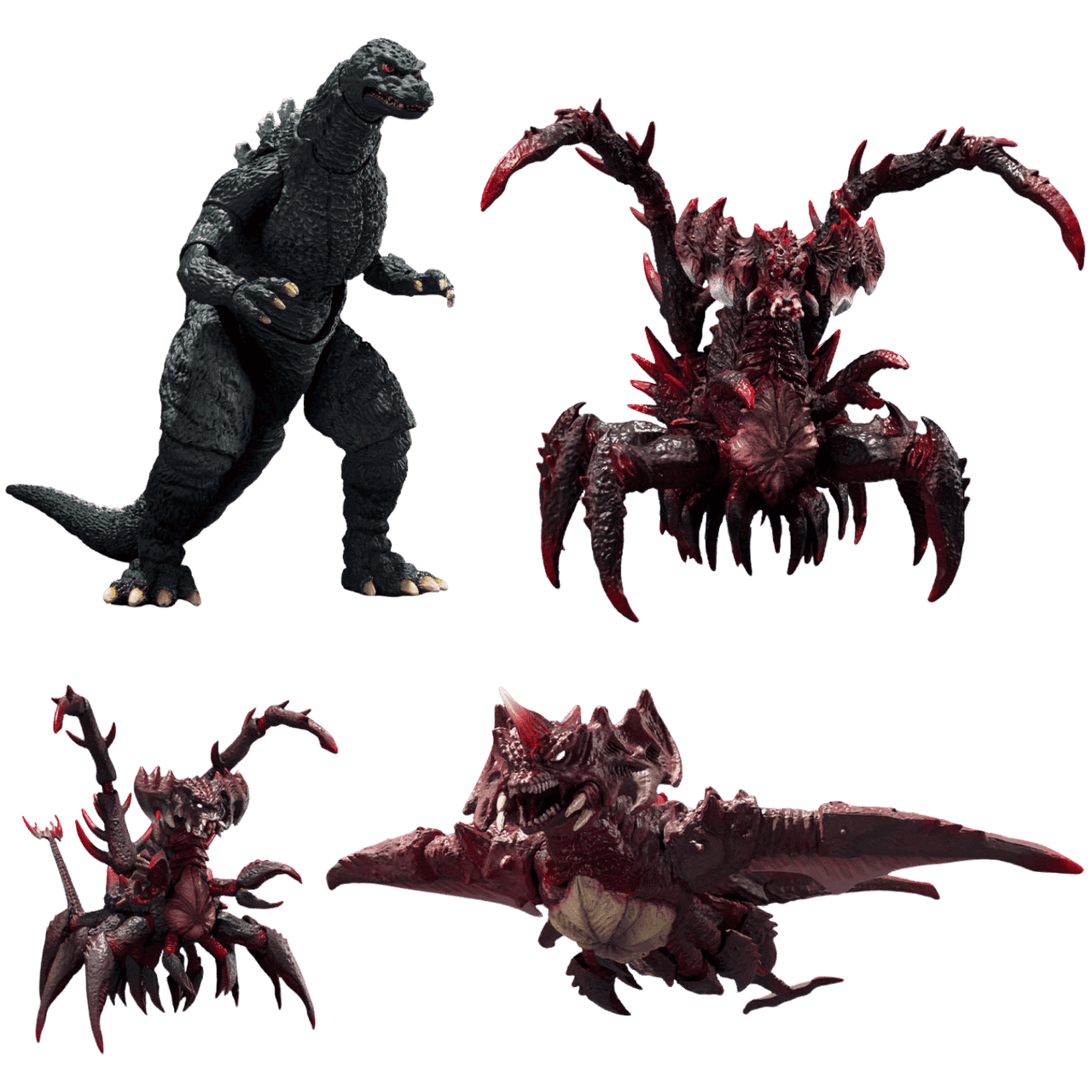 Godzilla vs Destoroyah: Godzilla Jr. & Destoroyah Evolution Set TAMASHII NATIONS S.H.MonsterArts Figures、Bandai Hobby、kayou