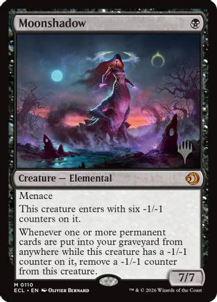 Moonshadow (PPECL-110) - Promo Pack: Lorwyn Eclipsed Foil、Wizards of the Coast、kayou