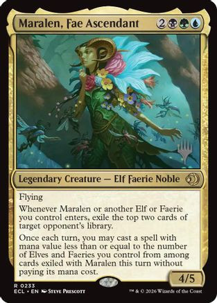 Maralen, Fae Ascendant (PPECL-233) - Promo Pack: Lorwyn Eclipsed Foil、Wizards of the Coast、kayou