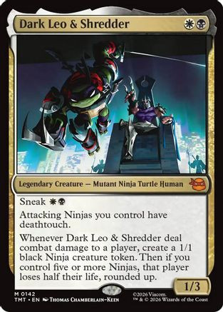 MTG 英語版 フラクチャー・Foil Dark Leo & Shredder Dark Leo & Shredder (TMT-142) - Teenage Mutant Ninja Turtles Foil