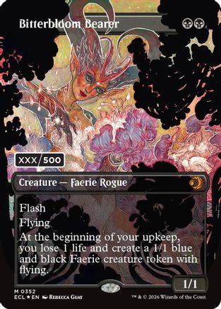 Bitterbloom Bearer (Borderless) (Serial Numbered) (ECL-352) - Lorwyn Eclipsed Foil、Wizards of the Coast、kayou