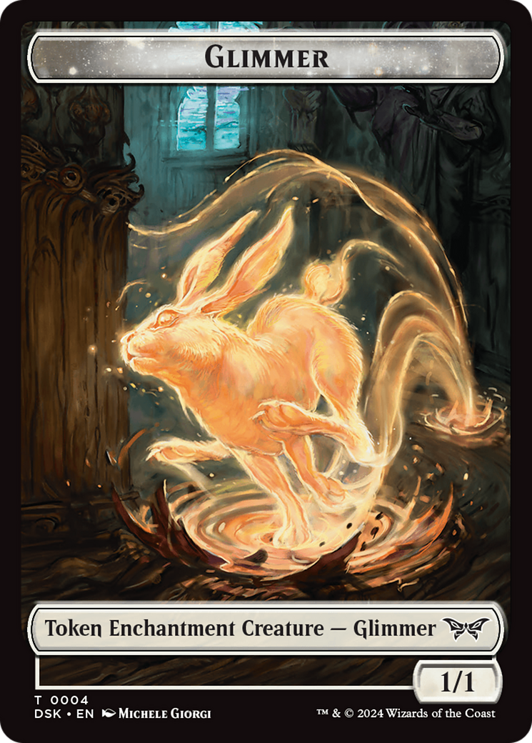 Glimmer Token (DSK-004) - Duskmourn: House of Horror Tokens Foil、Wizards of the Coast、kayou